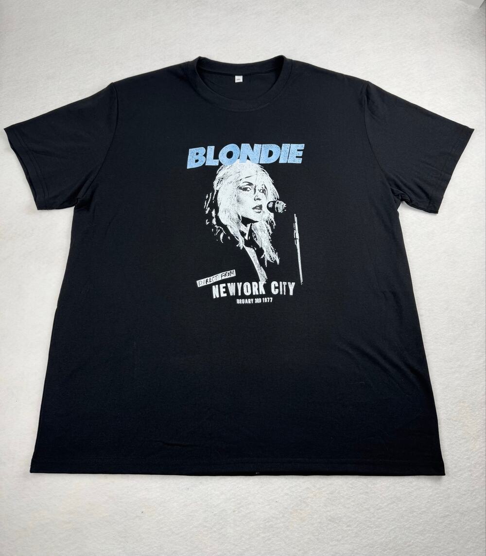 Blondie Direct From New York City Graphic Band T-Shirt Black Size 3XL